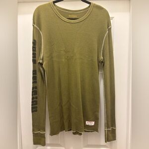 True religion | Authentic Green Waffle Knit Shirt
